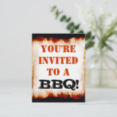 BBQパーティー!招待状 招待状 (スタンド正面)