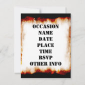 BBQパーティー!招待状 招待状 (裏面)