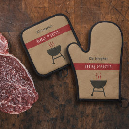 BBQパーティー 鍋つかみ&鍋敷きセット