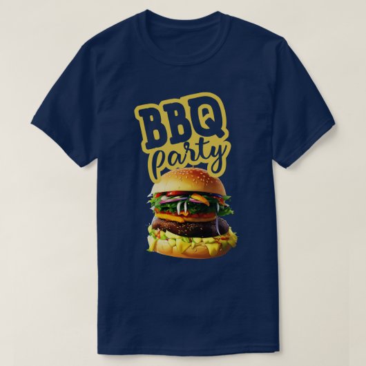 bbqパーティー tシャツ (デザイン正面)