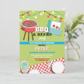 BBQビーズバースデーパーティーガーデンヤード 招待状 (スタンド正面)