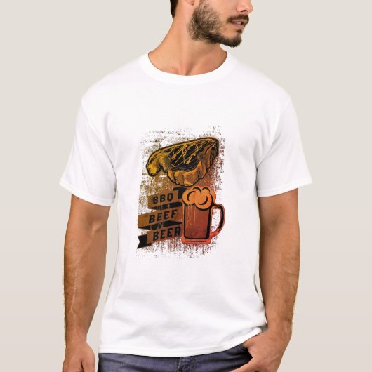 BBQビーフビール Tシャツ (正面)