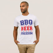 bbqビールの自由プロトランプのスリープレス  tシャツ (正面フル)