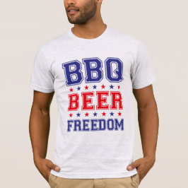 bbqビールの自由プロトランプのスリープレス  tシャツ