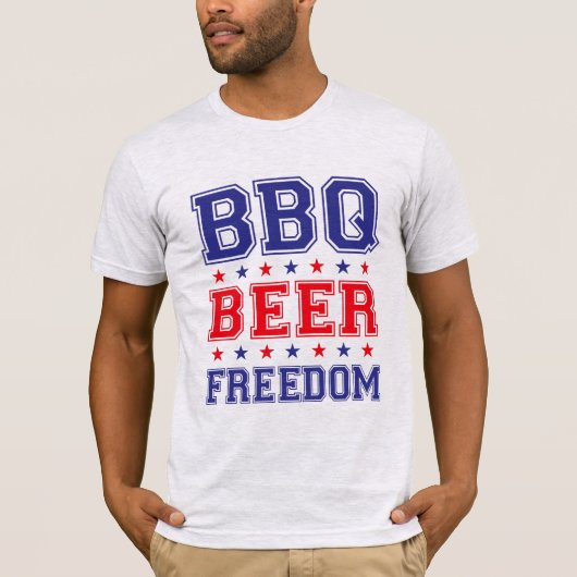 bbqビールの自由プロトランプのスリープレス  tシャツ (正面)