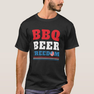 BBQビールの自由 – 7月4日 Tシャツ