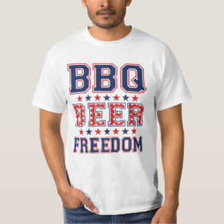 BBQビールの自由 Tシャツ