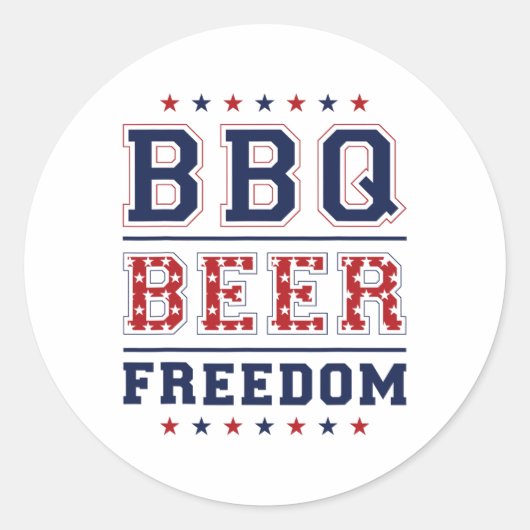 Bbqビールフリーダム1 ラウンドシール (正面)