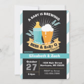 BBQビールベビーシャワー招待状 招待状 (正面)