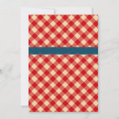 BBQピクニックファ素朴ミリ懇親会招待状 招待状 (裏面)