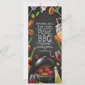 bbqピクニック招待 招待状 (正面)