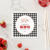 BBQピグピックイン'パーティー，ファミリーピクニック スタンダードカクテルナプキン (インサイチュ)