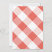 BBQピグローストチョークボードレッドアダルト誕生日 招待状 (裏面)