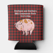 BBQピグロースト素朴ス結婚婚約パーティ 缶クーラー (裏面)