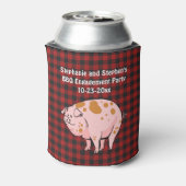 BBQピグロースト素朴ス結婚婚約パーティ 缶クーラー (缶裏面)