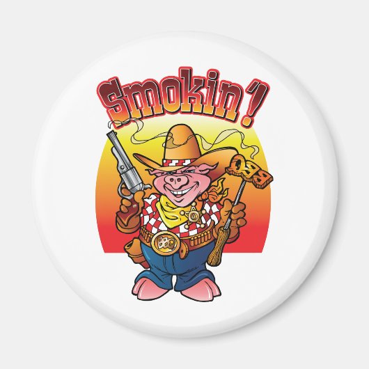 BBQピグースモーキン！ マグネット (正面)