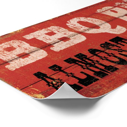 BBQピット ポスター (角)