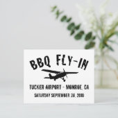 BBQフライイン機 ポストカード (スタンド正面)