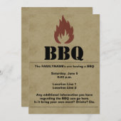 BBQフレーム招待状 招待状 (正面/裏面)