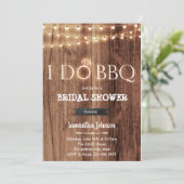 bbqブラ素朴イダルシャワーの招待をする 招待状 (スタンド正面)