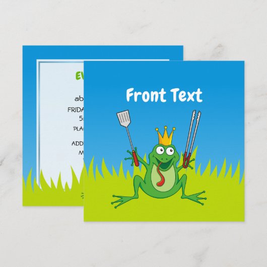 BBQプリンス 招待状 (正面/裏面)