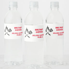 BBQベビーシャワーカップル赤ちゃんシャワー ペットボトルラベル