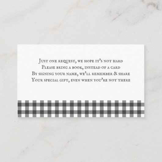 BBQベビーシャワーブズベビーヴィンテージグレープレイド エンクロージャーカード (裏面)