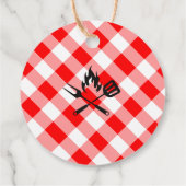 BBQベビーシャワー感謝していユーメッセージカード フェイバータグ (裏面)