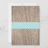 BBQベビーシャワー招待状ベビーQバックヤードアクア 招待状 (裏面)