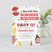 BBQベビーシャワー 招待状 (スタンド正面)