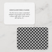 BBQベビー素朴シャワーカスタム エンクロージャーカード (正面/裏面)