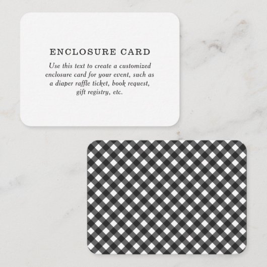 BBQベビー素朴シャワーカスタム エンクロージャーカード (正面/裏面)