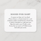 BBQベビー素朴シャワーベビーリクエスト用ブック エンクロージャーカード (正面)