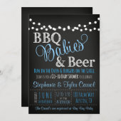 BBQベビー&ビールシャルボードベビーシャワー招待状 招待状 (正面/裏面)