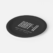 BBQベビーQバックヤードベビーシャワーバーベーク ペーパープレート (アングル)