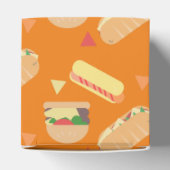 BBQホットドッグバーガー食品サンドイッチパーティーオレンジ フェイバーボックス (上部)