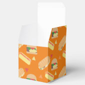 BBQホットドッグバーガー食品サンドイッチパーティーオレンジ フェイバーボックス (オープン)