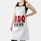 BBQボス タイポグラフィー グリルエプロン エプロン (インサイチュ)