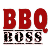 BBQボス タイポグラフィー グリルエプロン エプロン