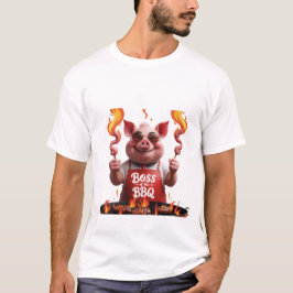 BBQボス – ピグパパおもしろいグリリングTシャツ Tシャツ