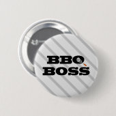 BBQボス 缶バッジ (正面&裏面)
