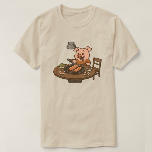 BBQポーク Tシャツ (デザイン正面)