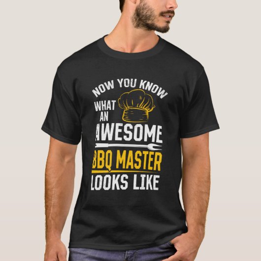 Bbqマスターが素晴らしBbに見える Tシャツ (正面)