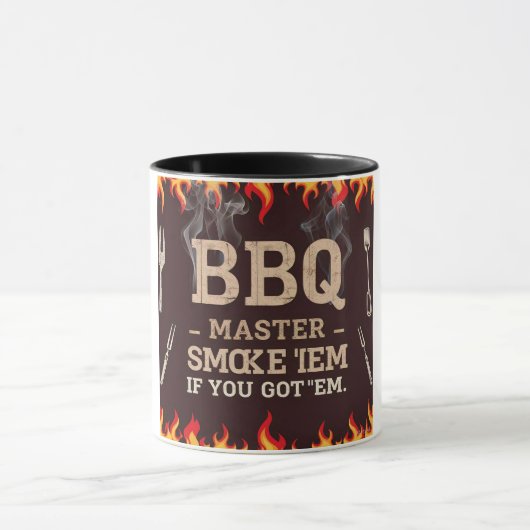 BBQマスタースモーク'Emデザイン マグカップ (中央)