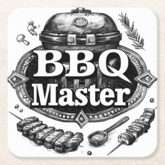 BBQマスター»紙コースター スクエアペーパーコースター