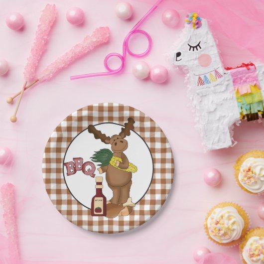 Bbqムース漫画パーティー紙プレート ペーパープレート (パーティー)