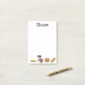 BBQメニュー ポストイット (デスク上)