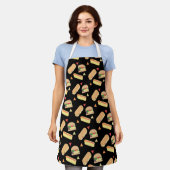 BBQモダン紙吹雪パーティー エプロン (着用した状態)