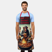 BBQモンキービジネスエプロン エプロン (着用した状態)