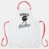 BBQラバークールグリラーグおもしろいリル エプロン (正面)